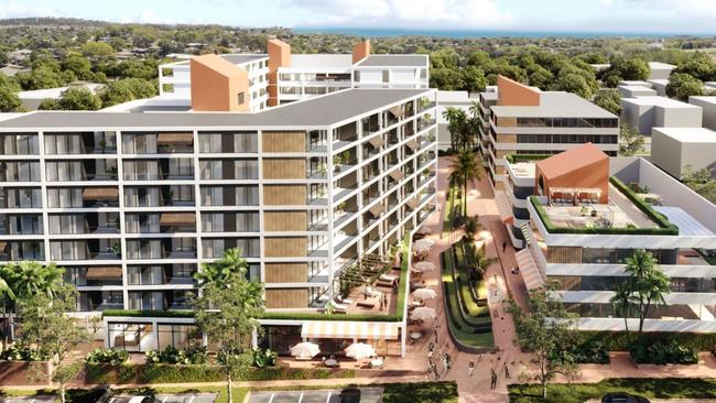 Artist impression of the $120m mixed-use residential, commercial complex. Picture: Supplied