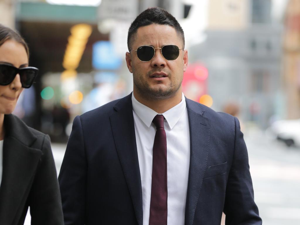 Jarryd Hayne is facing time in jail after being convicted of sexual assault. Picture: NCA NewsWire / Christian Gilles