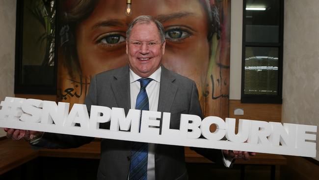 Lord Mayor Robert Doyle loves Melbourne and loves SnapMelbourne. Picture: Julie Kiriacoudis