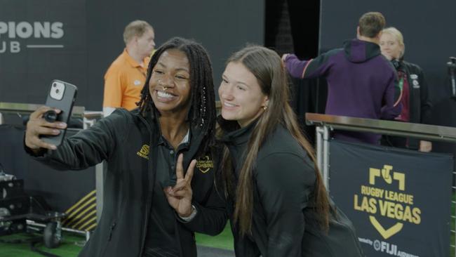 NRL Combine winners MarCaya Bailous and Megan Pakulis. Pic: Jackal