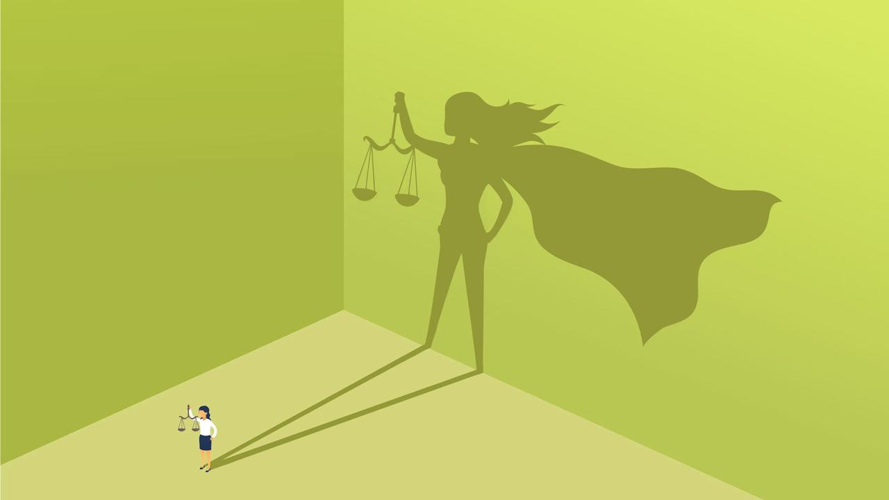 Lady Justice landing page asset