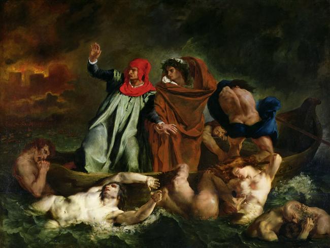 Eugène Delacroix, The Barque of Dante, 1822. Musée du Louvre