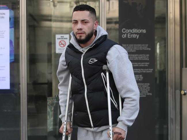 Ibrahim El-Sayah required six surgeries after being shot in the leg. Picture: David Crosling