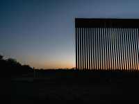 (FILES) In this file photo taken on November 17, 2021, an unfinished section of border wall in La Joya, Texas. - Texas has begun building its own "wall" of huge steel bars on the border with Mexico, its Republican Governor Greg Abbott said on December 18, 2021,, accusing President Joe Biden of not doing enough to stop illegal immigration. "Texas is taking what is really an unprecedented step by any state in the country," Abbott said, telling a news conference about construction of "a wall on our border to secure and safeguard the sovereignty of the United States and our own state." (Photo by Brandon Bell / GETTY IMAGES NORTH AMERICA / AFP)