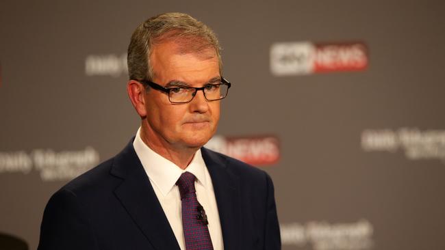 Michael Daley answers questions at the Sky News People’s Forum. Picture: Jonathan Ng