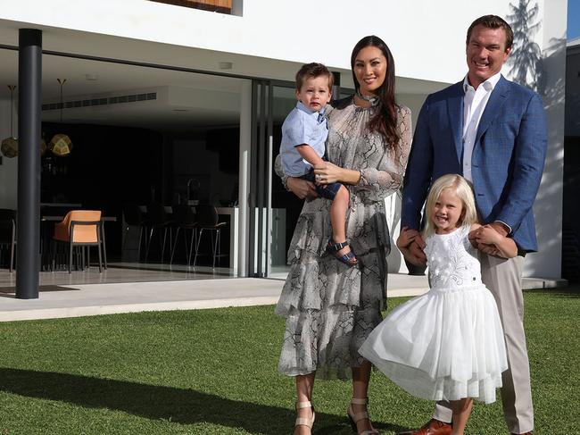 EMBARGO FOR LIST 30 MARCH 2019NO REUSE WITHOUT PERMISSION FEE APPLIESPaul and Charmaine Blackburne with thier children Aria and Ethan. PIC: Philip Gostelow