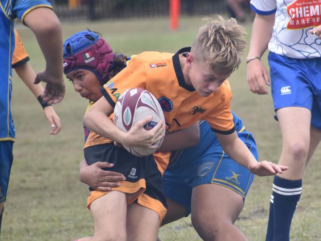 Queensland Country Rugby Championships, under-13 boys, CQ Bushrangers versus Gold Coast, in Rockhampton, on June 29, 2024.