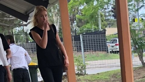 Ms Delves leaving Raymond Terrace Local Court on Monday. Pic Amy Ziniak