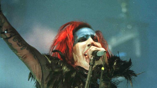 Marilyn Manson on stage at the 1999 Big Day Out.