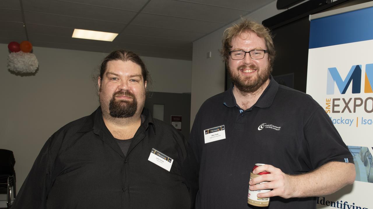 Josh Green and Alex Teale at the Resource Industry Network's 20th Anniversary Celebration. Picture: Michaela Harlow