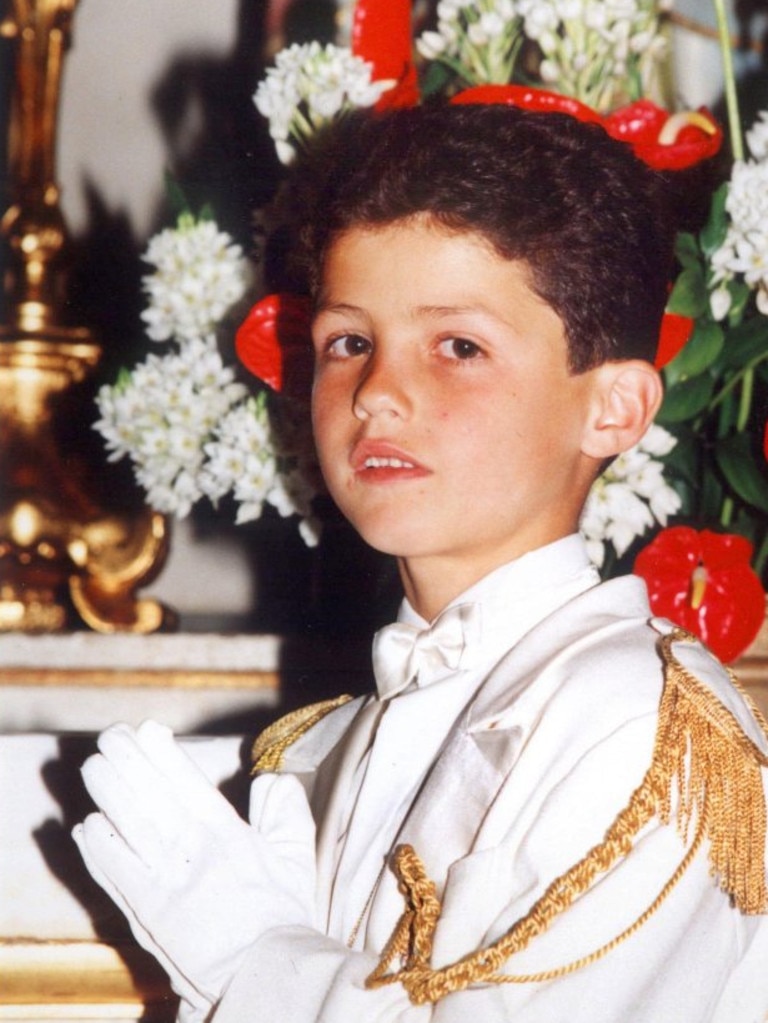 Cristiano Ronaldo was a fancy dresser even as a child. Credit: SOLAR PIX