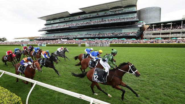 Glen Boss rides Yes Yes Yes to victory in The Everest. Picture: Getty Images