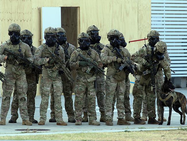 Counter terrorism training in Brisbane / Picture: Marc Robertson