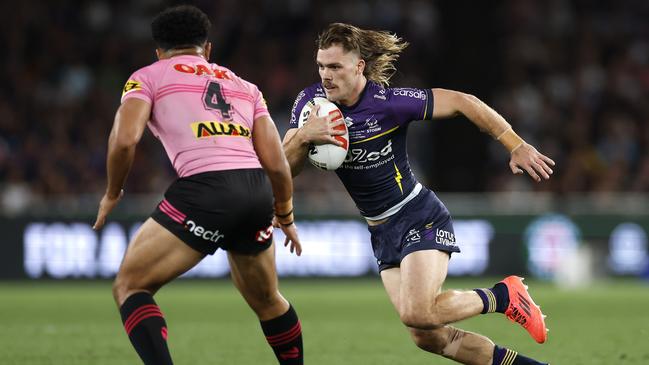 Ryan Papenhuyzen helped the Storm reach this year’s grand final but could end up at a new club for 2026. Picture: Cameron Spencer/Getty Images