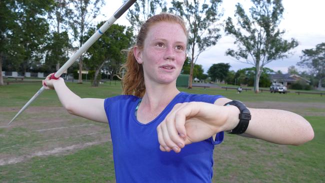 Javelin is one of Hanna Tait’s strongest legs in the heptathlon.