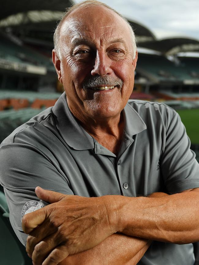 AFL legend Malcolm Blight also met with the league footy boss. Picture: Tom Huntley