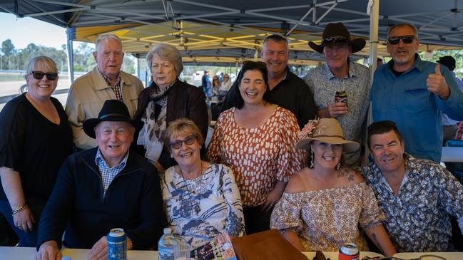 The Border Mates Muster Group at the Gympie Muster Races. Back in 2011 this group of friends met at the Muster and have never looked back since. They hail from Gympie, Brisbane and the Hunter Valley. Saturday, August 19,. 2023. Picture: Christine Schindler