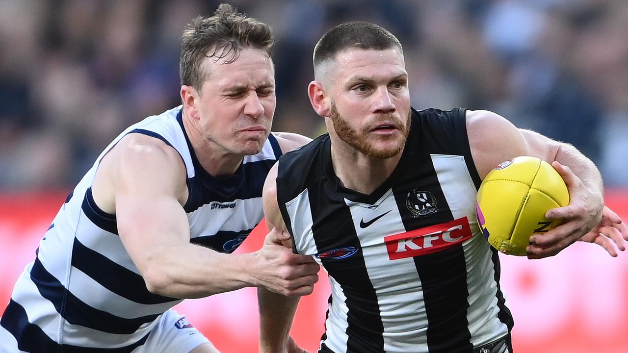 Taylor Adams has thanked the young Collingwood fan after the moment of kindness on Saturday. Picture: Quinn Rooney/Getty Images