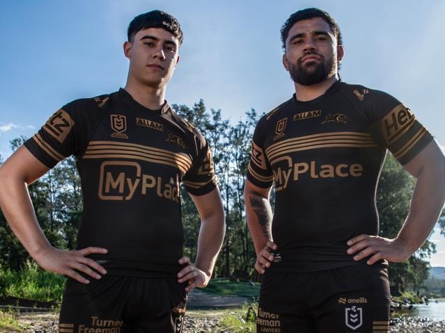 Blaize Talagi and Isaiah Papali'i. Picture: Panthers