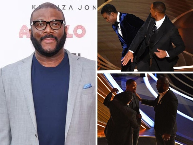 Tyler Perry speaks out about infamous Oscars slap.