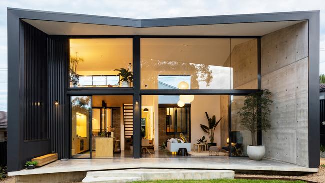 Architect Christopher Polly redesigned this yellow brick house at Woolooware. Pictures: Brett Boardman