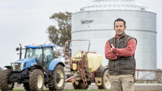 Cameron Sandral returned to the farm in 2019 after previously working as a builder. Picture: Zoe Phillips