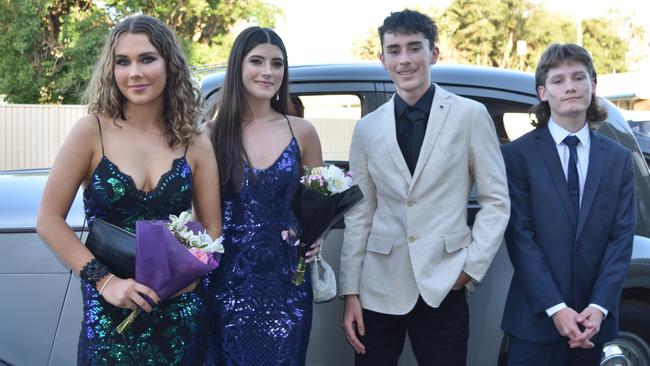 Lais, Aveli, Jaxon and Archer at the Maleny State High School formal on November 16, 2022. Picture: Sam Turner