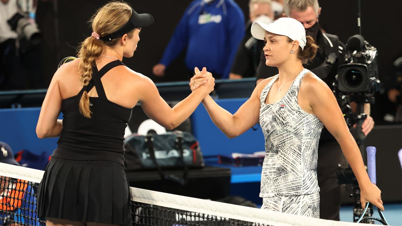 Australian Ash Barty defeated Danielle Collins in the 2022 Australian Open final. Picture: David Caird