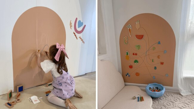 The Melbourne mum couldn’t control her toddler drawing on the walls. Images: Supplied