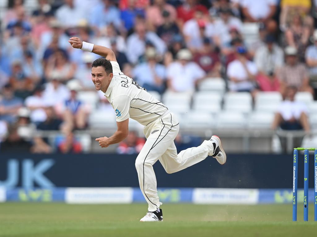 Boult removed Lees, Pope and Crawley in a superb opening spell. Picture: Alex Davidson/Getty Images