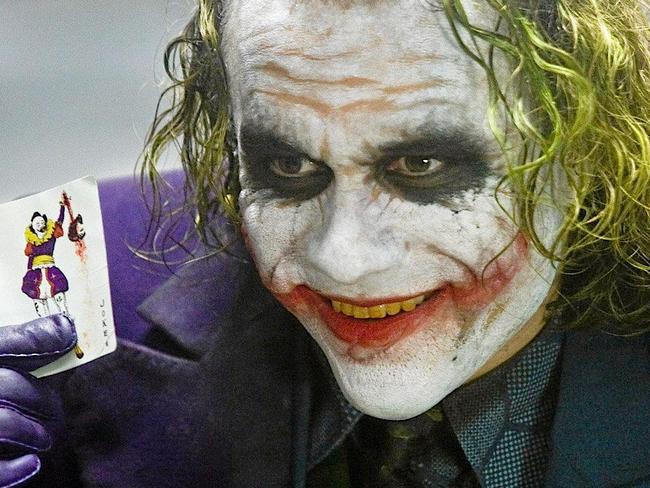 Heath Ledger as the Joker from The Dark Knight.Photo: Warner Bros Entertainment. Picture: Warner Bros Entertainment