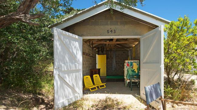 A beach box at Shelly Beach, Portsea.