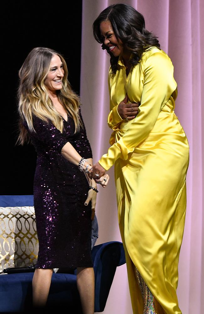 Sarah Jessica Parker and Michelle Obama. Picture: Getty Images