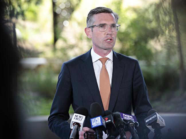 NSW Premier Dominic Perrottet says hospitals are under pressure but has ruled out another lockdown. Picture: NCA NewsWire / Adam Yip