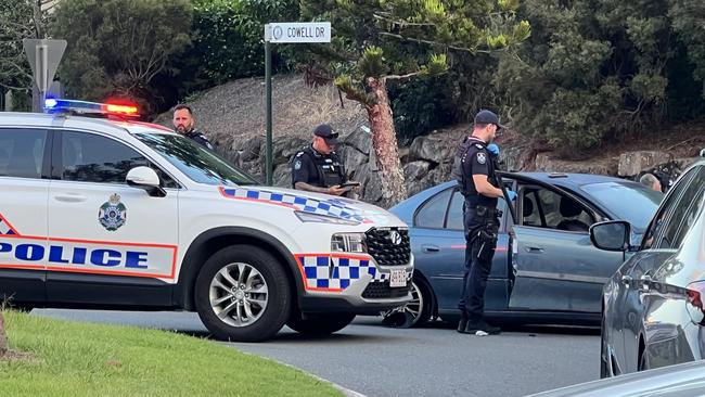 An 18-year-old driver has been arrested after allegedly leading NSW Police on a wild chase that ended at Burleigh Heads on the evening of Saturday, January 25, 2024. Picture: Supplied