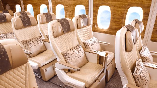 Emirates’ new Premium Economy seats on A380.