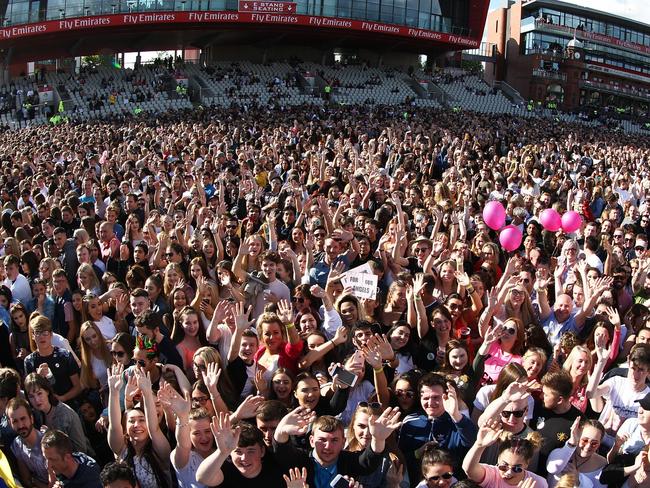 A crowd of up to 50,000 has attended the tribute concert in Manchester. Picture: Dave Hogan via AP