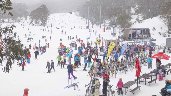 The NSW and Victorian alps were coated in a thick layer of snow in 2014, making for a bumper ski season. Picture: Supplied