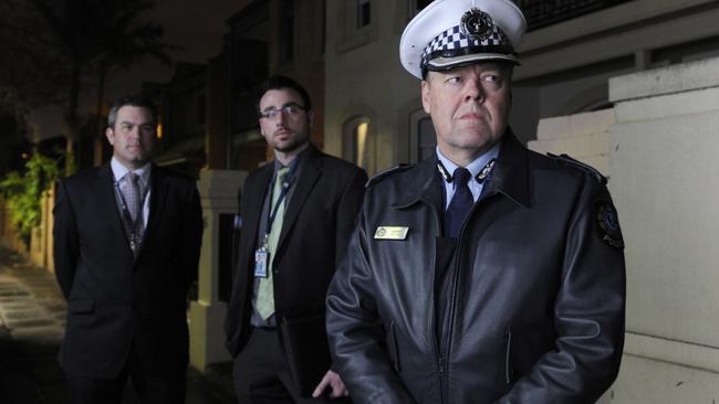 SA Police's Sexual Crimes Investigation Branch officers (from left) Detective Brevet Sergeant David Fitzgerald, Detective Acting Sergeant Matt Lyons and Officer-in-Charge Detective Superintendent Steve Ryan during the hunt for the rapist.