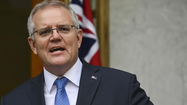 Prime Minister Scott Morrison announced the royal commission in April. Picture: NCA NewsWire / Martin Ollman