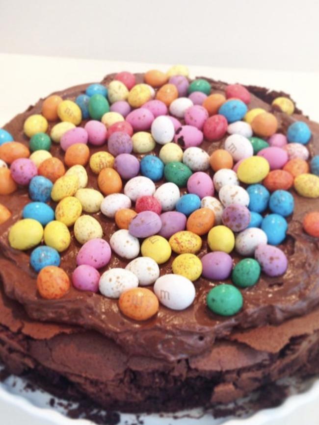 Lawson’s exquisite Easter egg cake, as baked and photographed by Angela Mollard.