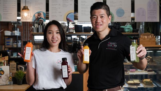 Brand Your Own Foods (BYO Foods) founders Charmain Ooi and Ricky Chau. Picture: Supplied