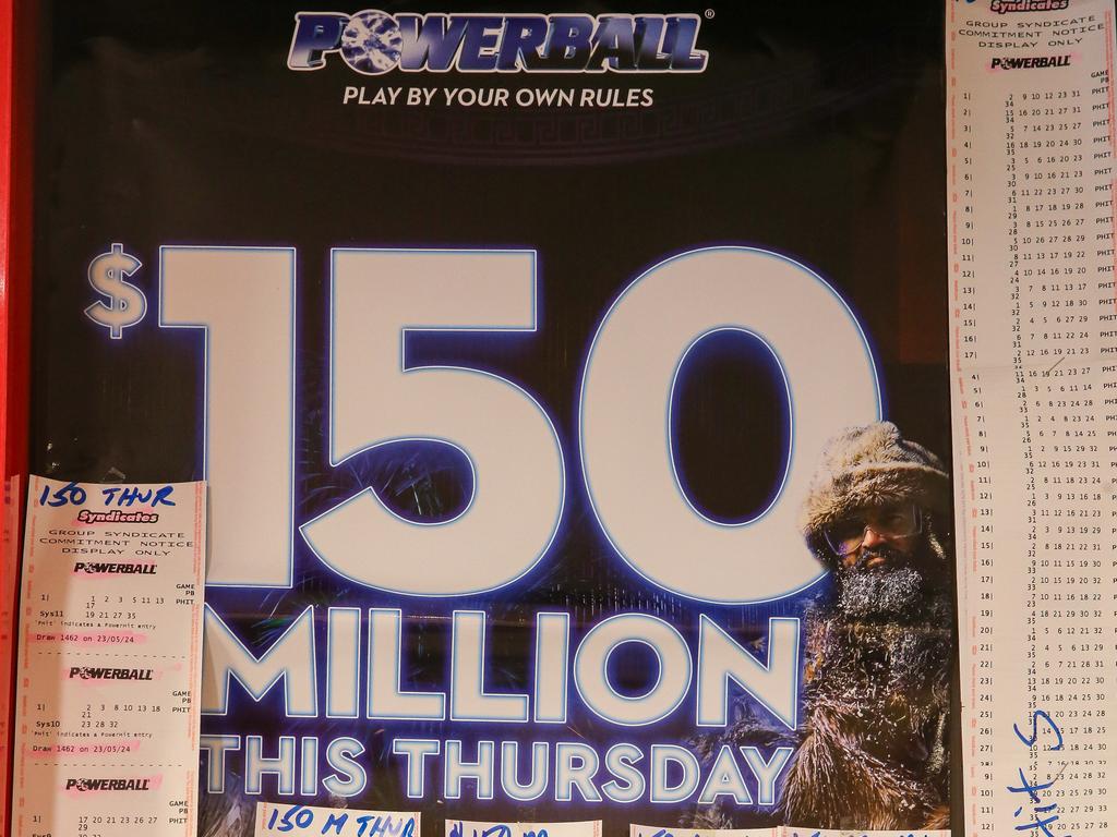 This week’s Powerball soars to $150m with more than half of Aussie adults expected to purchase a ticket. Picture: NewsWire / Gaye Gerard