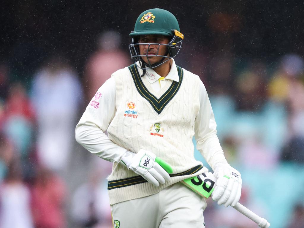 Usman Khawaja has been forced to bide his time. Picture: David Gray/AFP