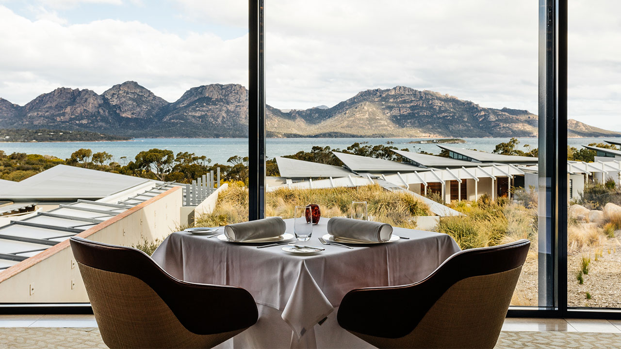 <h2>4. Saffire Freycinet, Coles Bay</h2><p>Tasmania&rsquo;s east coast has some of the most pristine water and cleanest air in the world. It also has <a href="https://www.saffire-freycinet.com.au/">Saffire Freycinet</a>, tucked amid the native forest of Coles Bay in Freycinet National Park &ndash; looking over the pink granite Hazards mountains. The 20 suites at this luxury lodge are set apart for privacy, with floor-to-ceiling windows. Experiences vary from hikes to fabled Wineglass Bay with an Aboriginal guide, to oyster-shucking sessions that see you wading into the water to pluck your own &ndash; and slurp them fresh with Champagne while the sea laps around you.</p><p class="button-common"><a title="Book now" href="https://www.saffire-freycinet.com.au/" target="_blank" data-cta="Book now" data-editable="true">Book now</a></p>