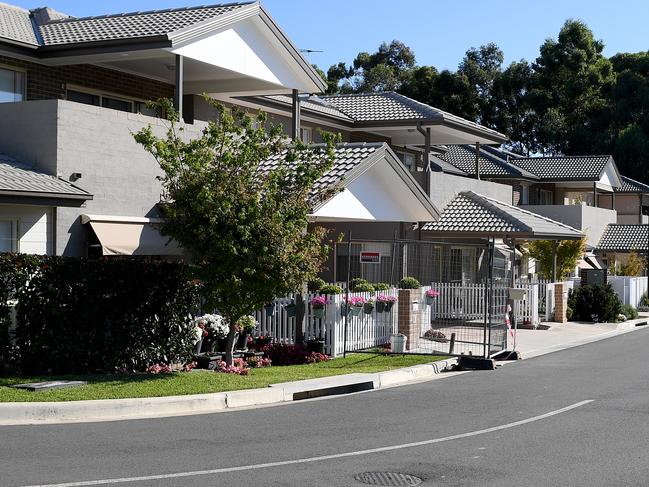 A general view of Anglicares Newmarch House in Western Sydney, Friday, April 17, 2020. The aged care facility has recorded 30 cases of Covid-19 after a staff member worked for six days without knowing she had the virus. (AAP Image/Dan Himbrechts) NO ARCHIVING