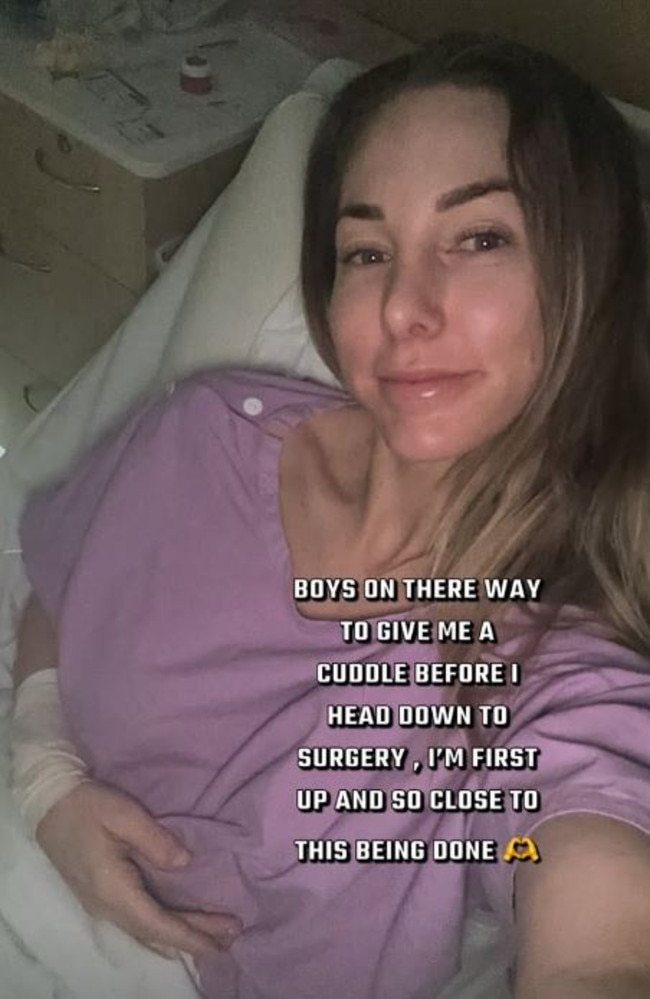 She revealed she had a brain aneurysm last year. Picture: Instagram