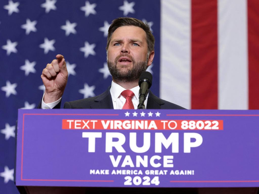 JD Vance comes out against ‘cat ladies’. Picture: AFP