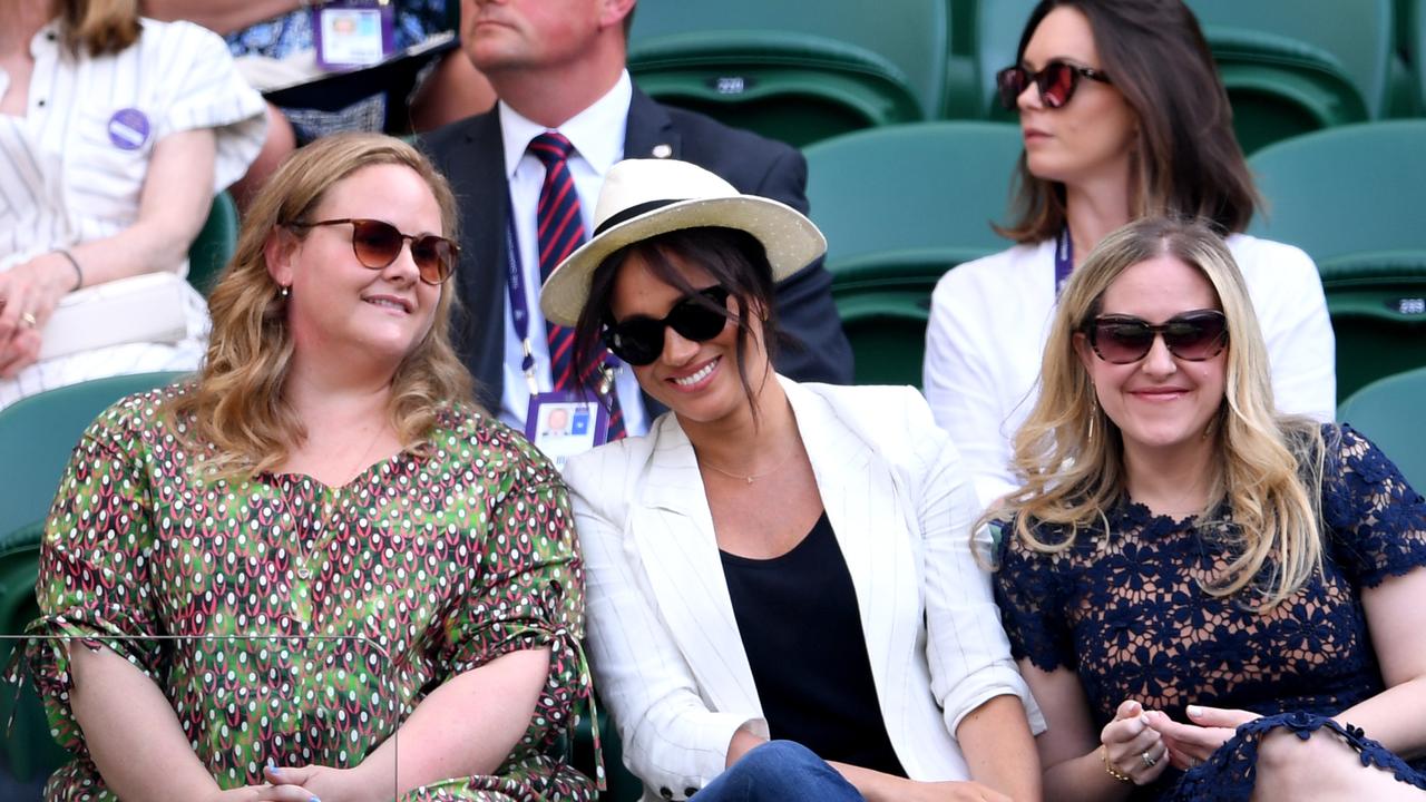 Meghan’s trip to Wimbledon in July 2019 raised eyebrows due to her being surrounded by empty seats. Picture: Laurence Griffiths/Getty Images.