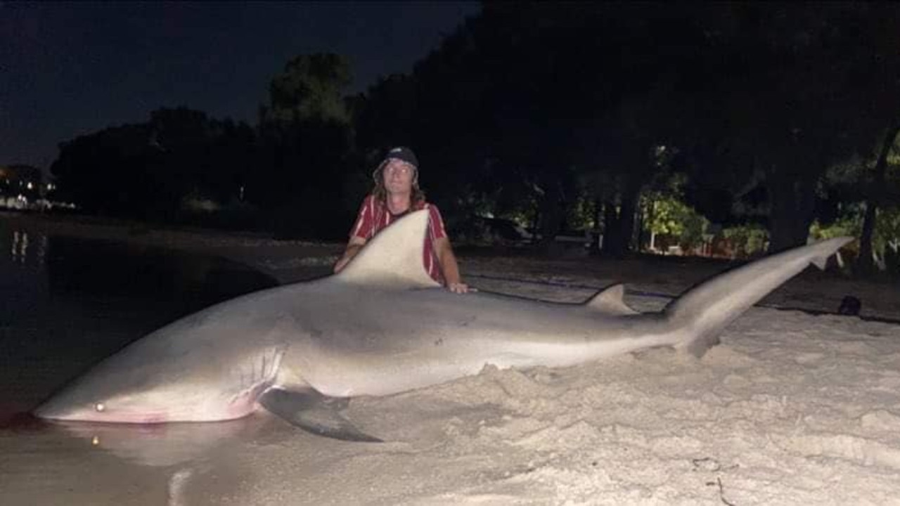 Mr Boyle went fishing in the Swan River and caught the shark within 15 minutes. Picture: Facebook